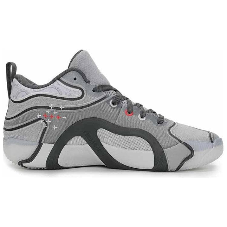 Кроссовки для баскетбола Jordan x Tatum 3 Баскетбольные кроссовки мид-топ мужские серые противоскользящие износостойкие - изображение 2