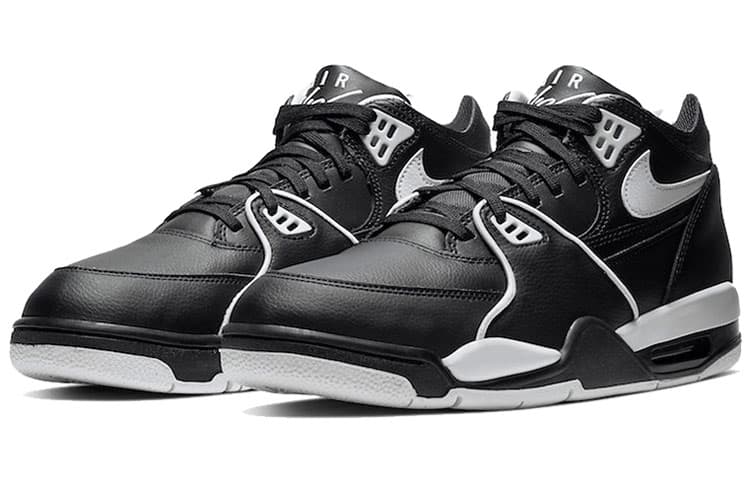 Кроссовки для баскетбола Nike Air Flight 89 Black White - изображение 2