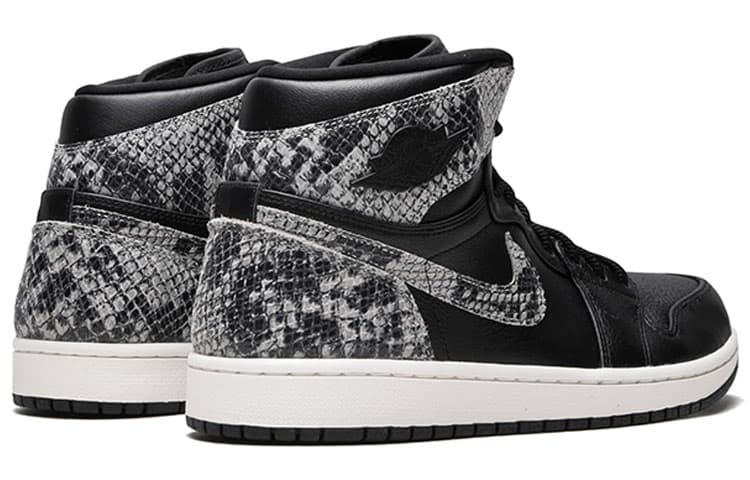 Ретро баскетбольные кроссовки Jordan Air Jordan 1 Retro High Black Snake - изображение 4