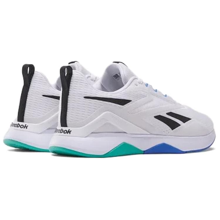 Кроссовки для спортзала REEBOK NANOFLEX TR 2 Low Топ Тренировочные Кроссовки Мужские Белый Черный Синий - изображение 4