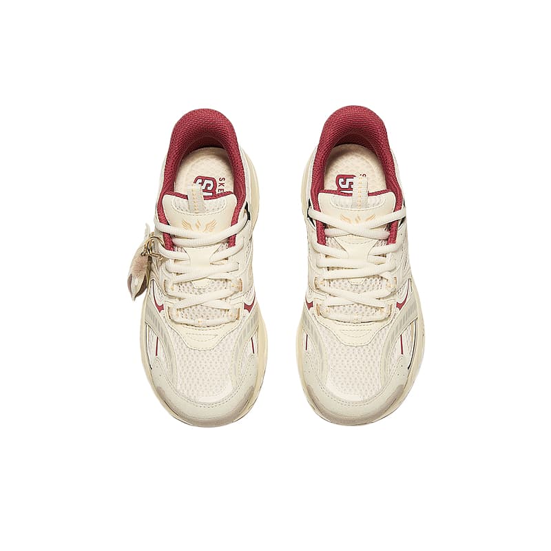 Кроссовки Skechers Дышащий Термический Увеличивающий Высоту Низкий Топ Кроссовки с Маслянистой Подошвой Женские Айвори - изображение 4