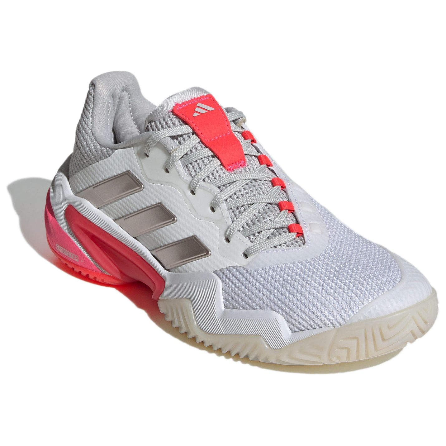 Кроссовки для тенниса Adidas Barricade 13 Low Топ Теннисные Кроссовки Женские Белые Красные - изображение 3