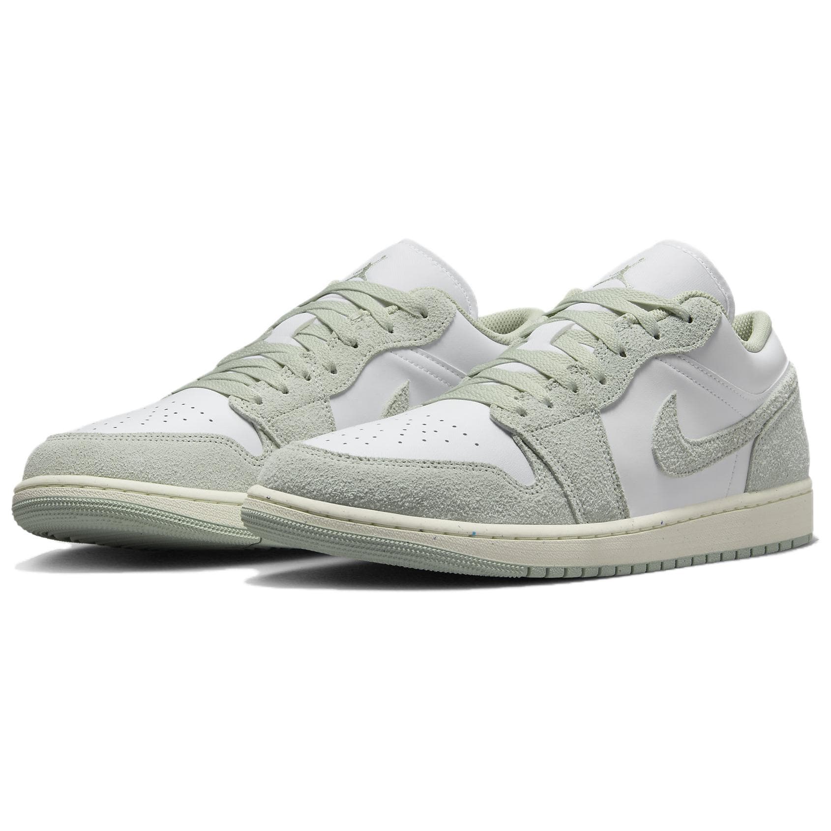 Ретро баскетбольные кроссовки Jordan Air Jordan 1 Low White Green - изображение 5
