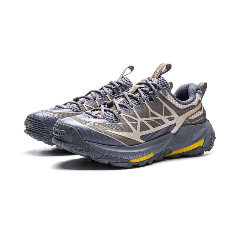 Кроссовки Li NING Outdoor Counterflow Yijie 2,0 ТПУ (TPU) Дышащий Low Топ Походная обувь Унисекс Серый - изображение 3