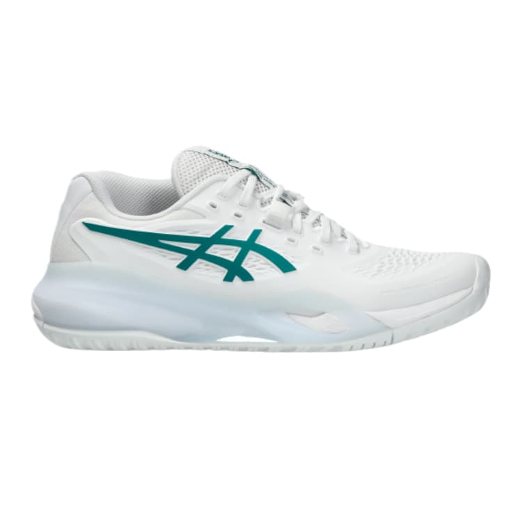 Кроссовки для тенниса asics GEL-RESOLUTION X Амортизация Лоу-топы Кроссовки для тенниса Women's White Зелёный - изображение 2