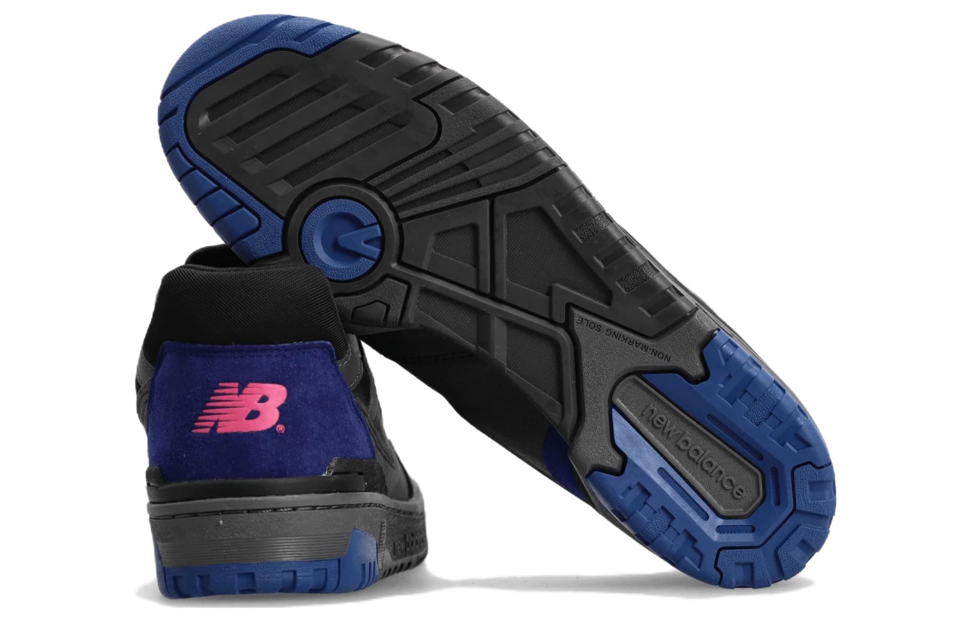 Ретро баскетбольные кроссовки New Balance 550 Black Blue - изображение 5