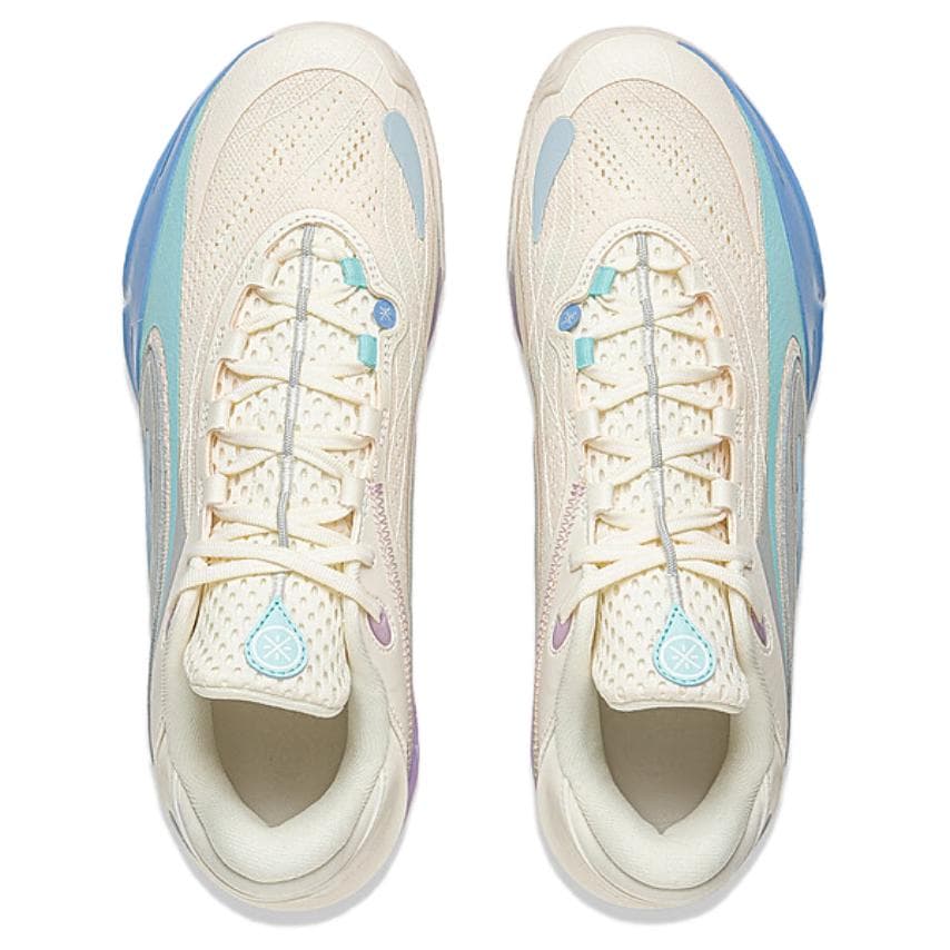 Кроссовки для баскетбола Li-Ning Wade 808 5 ULTRA Cotton Candy сверхлегкая технология Карбоновая плита стабильность Лоу-топы Баскетбольные кроссовки Мужской Бежевый - изображение 4
