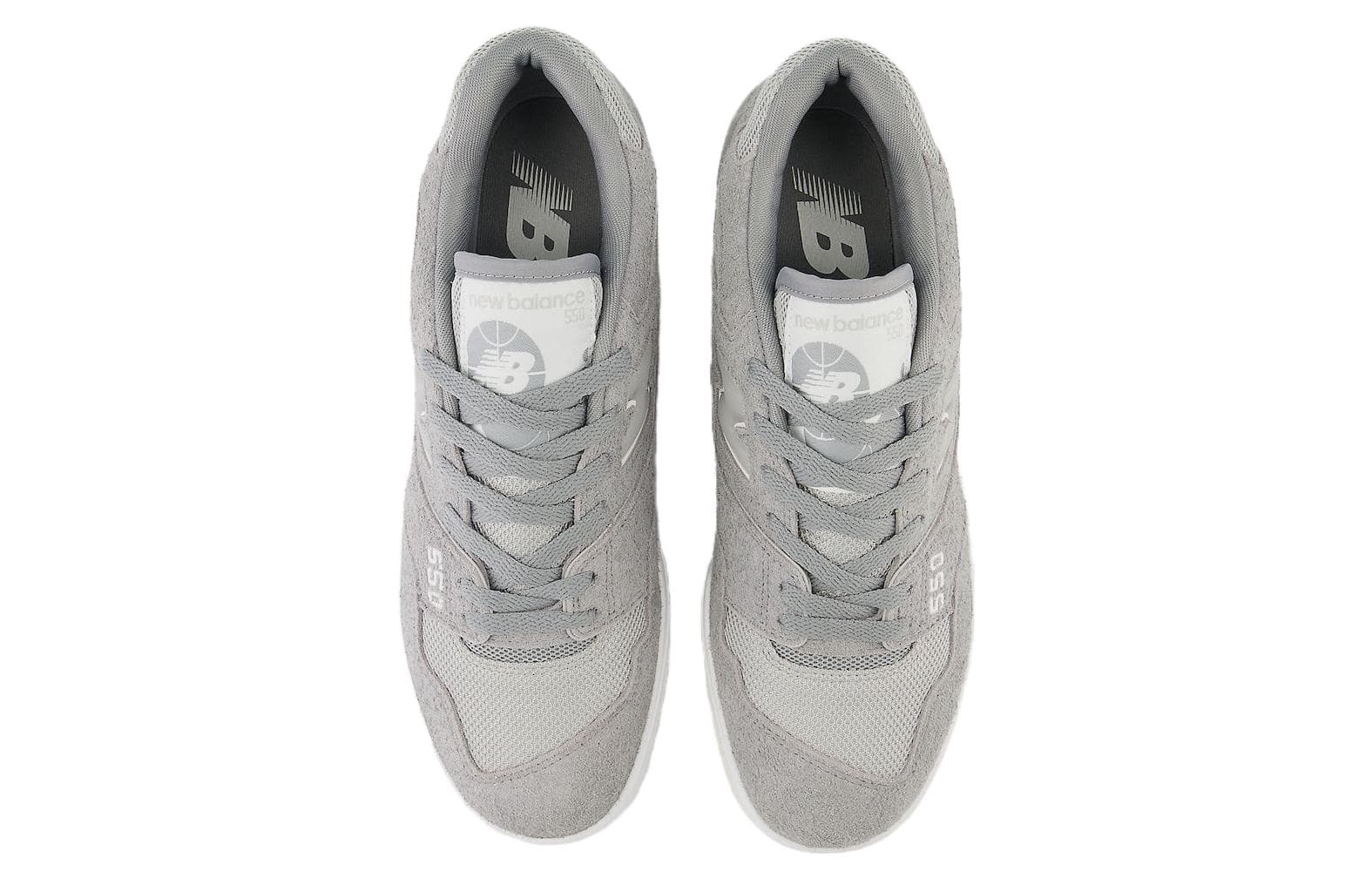 Ретро баскетбольные кроссовки New Balance 550 "Grey Suede" - изображение 4