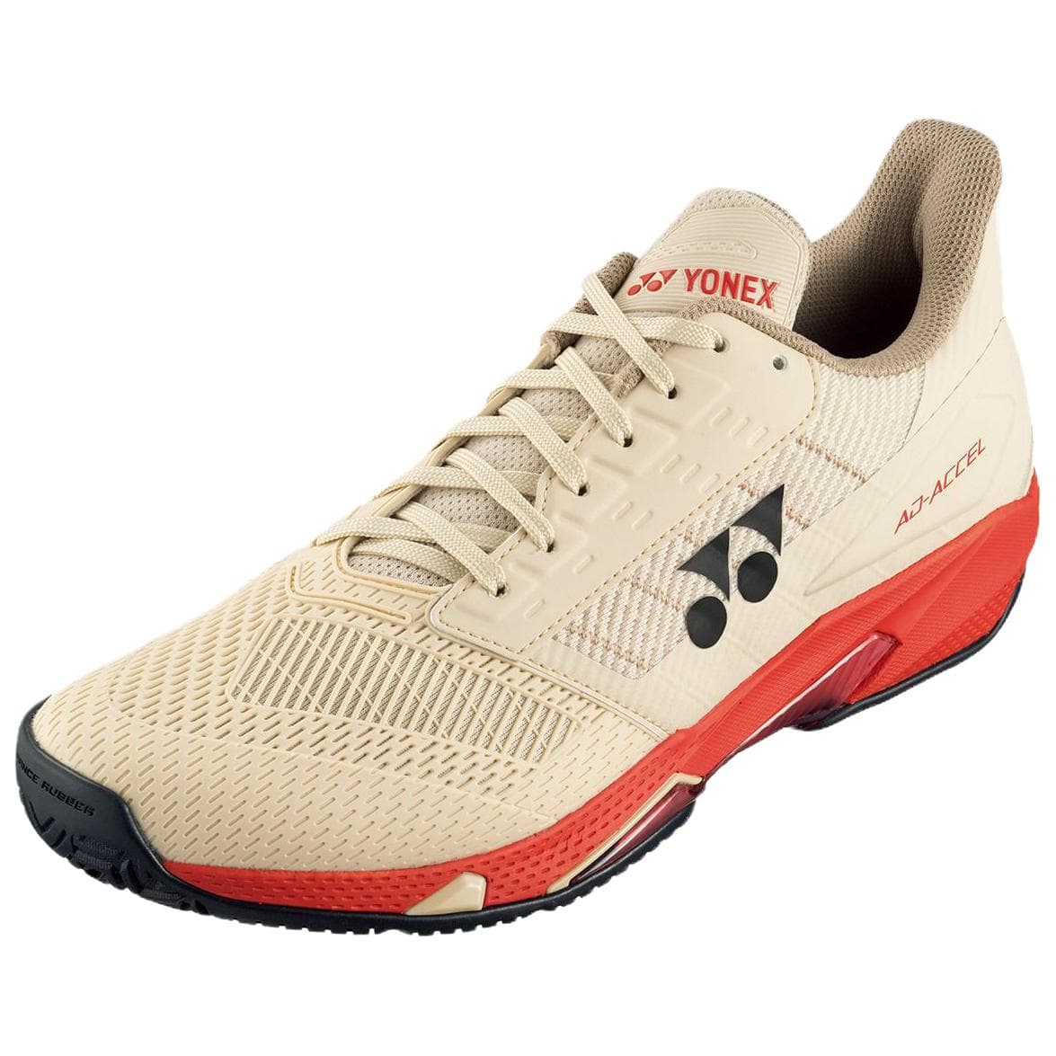 Кроссовки для тенниса YONEX Амортизирующая стелька Низкие кроссовки для тенниса Мужские Бежево-желтые - изображение 1