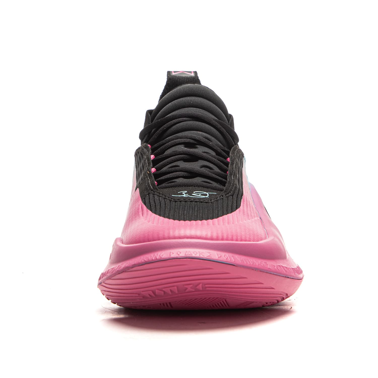 Кроссовки для баскетбола Li-Ning WOW11 Way of Wade 11 Miami Night Карбоновая сердцевина Стабильность и поддержка Мид-топ Баскетбольные кроссовки Мужской Черно-розовый - изображение 5