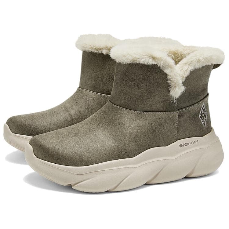 Ботинки зимние Skechers Vapor Foam Короткие Сноубутсы Женские Серые - изображение 3