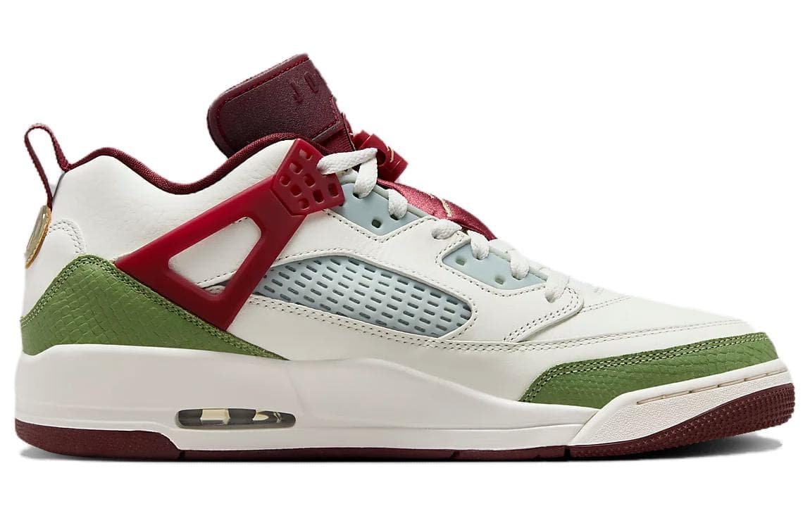 Ретро баскетбольные кроссовки Jordan Spizike Low CNY White Green - изображение 2