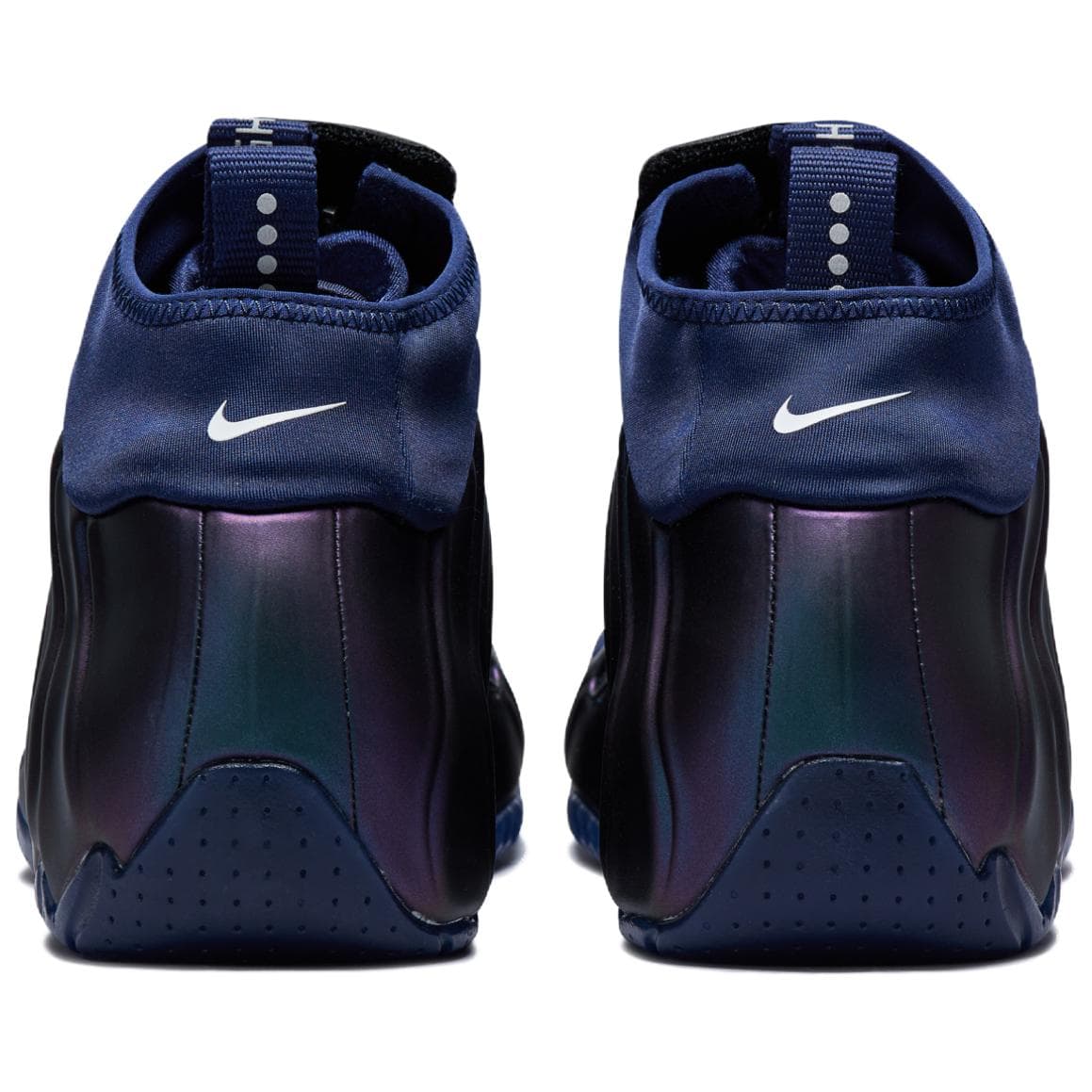 Кроссовки для баскетбола Nike Air Flightposite MID Топ Баскетбольные Кроссовки Мужские Черные Фиолетовые Выпуск 2025 - изображение 5