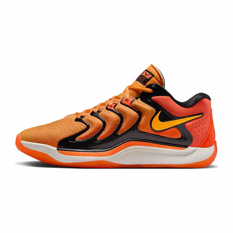 Кроссовки для баскетбола Nike KD 17 Противоскользящие Устойчивые к износу Низкие Баскетбольные кроссовки Мужские Оранжевые - изображение 1
