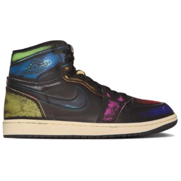 Ретро баскетбольные кроссовки Jordan Air Jordan 1 High Топ Ретро-баскетбольные кроссовки Мужской Черный Азиатский Версия - изображение 7