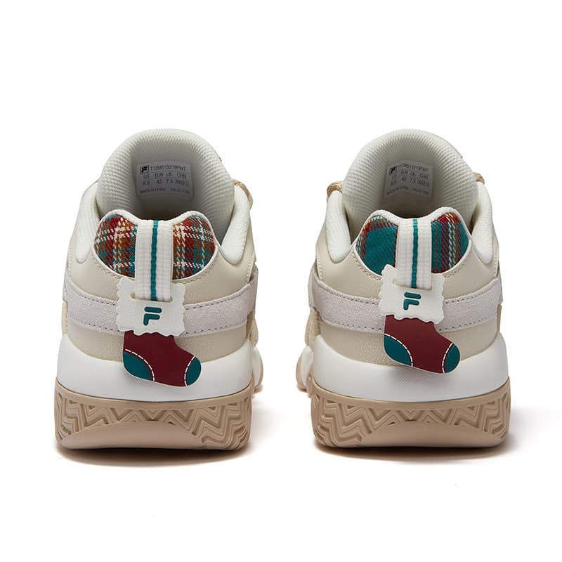 Кроссовки для баскетбола FILA FUSION BUSTER Пухлые туфли Низкие Баскетбольные кроссовки Мужские Белые Зеленые - изображение 3