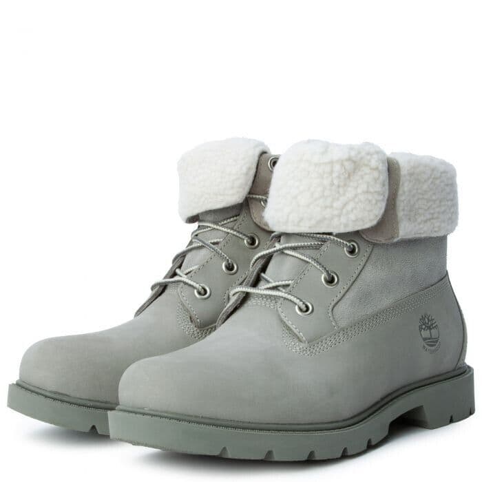 Ботинки зимние Timberland Linden Woods Устойчивые к истиранию Амортизирующие Короткие Снежные Ботинки Женские Серые - изображение 3