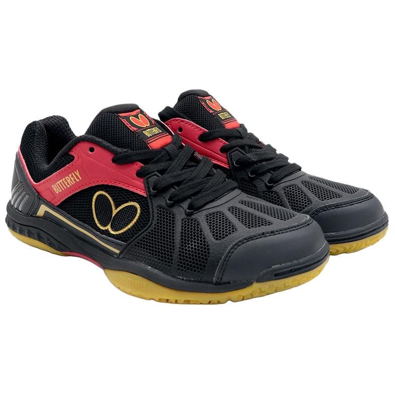 Кроссовки для спортзала Бабочка Slip-resistant Abrasion-resistant Low-top Кроссовки для тренировок Унисекс Черный Красный - изображение 3
