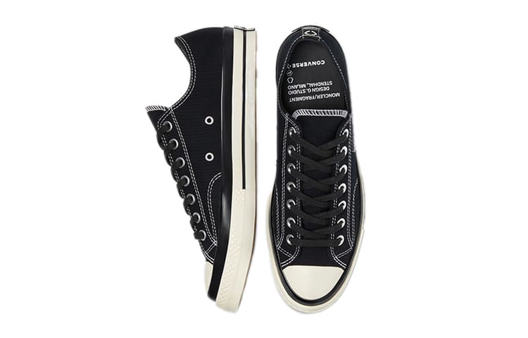 Кеды Fragment Design x Moncler x Converse Chuck Taylor All Star 1970s Black - изображение 4