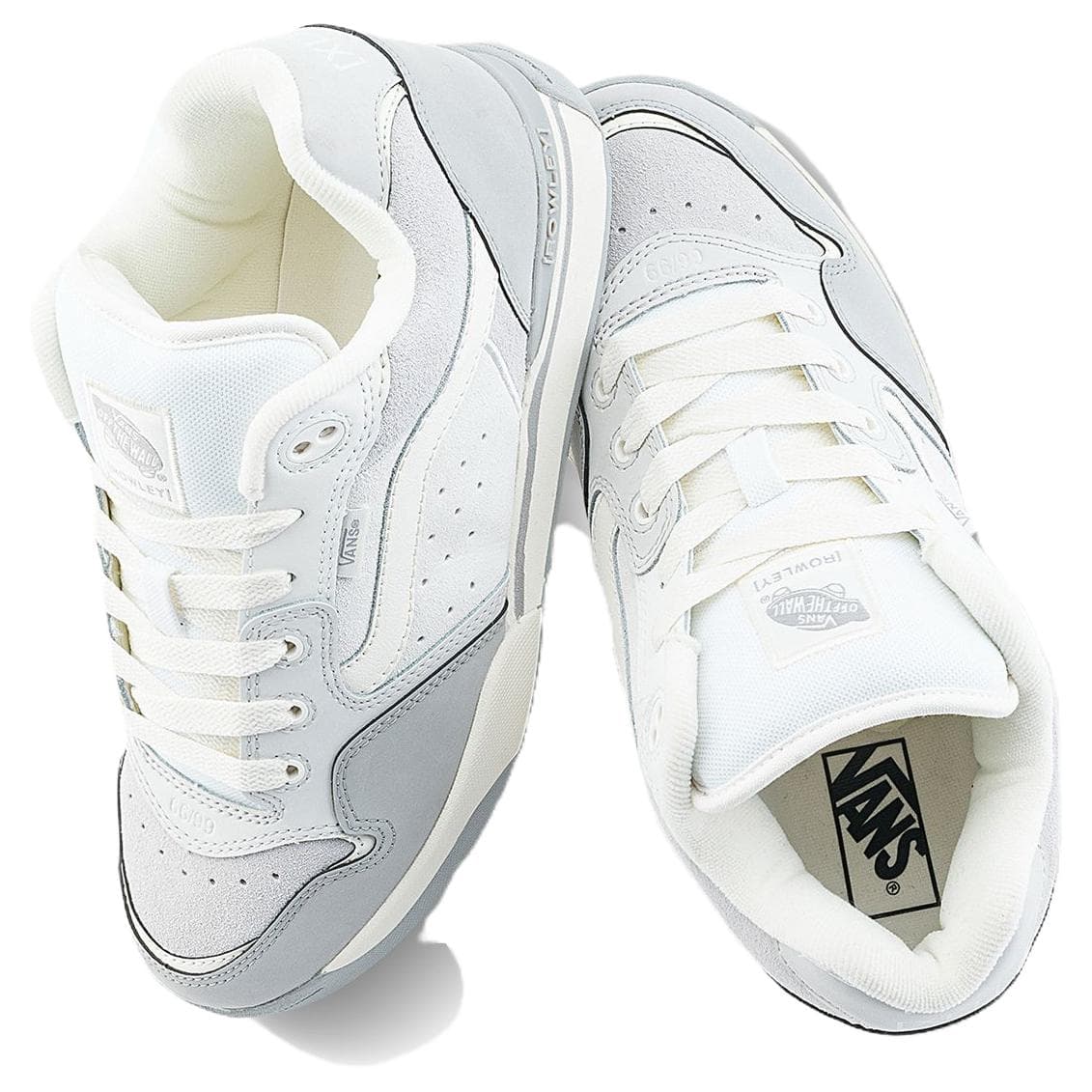 Кроссовки Vans Rowley Low Топ Кроссовки с Толстой Подошвой Унисекс Серые - изображение 3