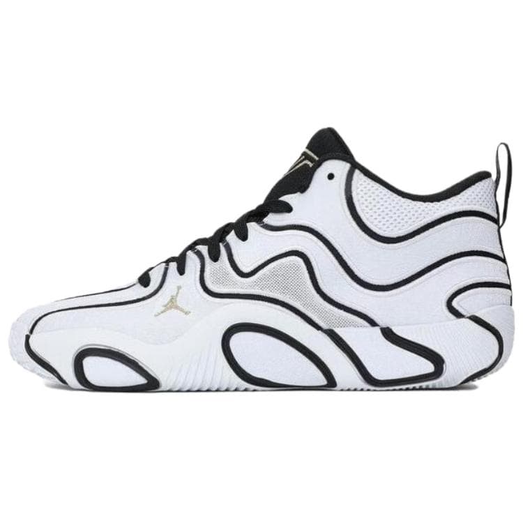 Кроссовки для баскетбола Jordan x Tatum 3 PF Удобные универсальные противоскользящие износостойкие мид-топ баскетбольные кроссовки мужские чёрно-белый - изображение 1