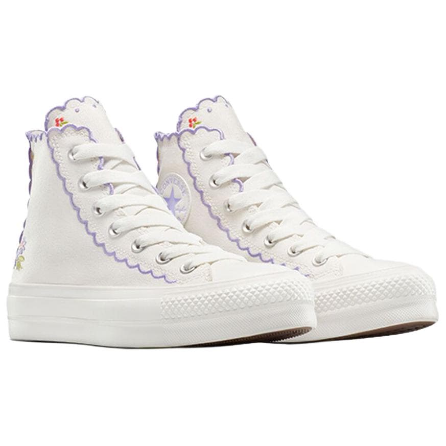 Кеды Converse Chuck TAYLOR All Star Lift High Top Кеды Женские Белый Фиолетовый - изображение 3