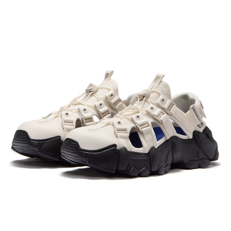 Сандалии FILA FUSION EXOCET SANDAL Mountains Sandal Дышащая Обувь для водного туризма Женская Молочно-белая и Рустикально-серая - изображение 2