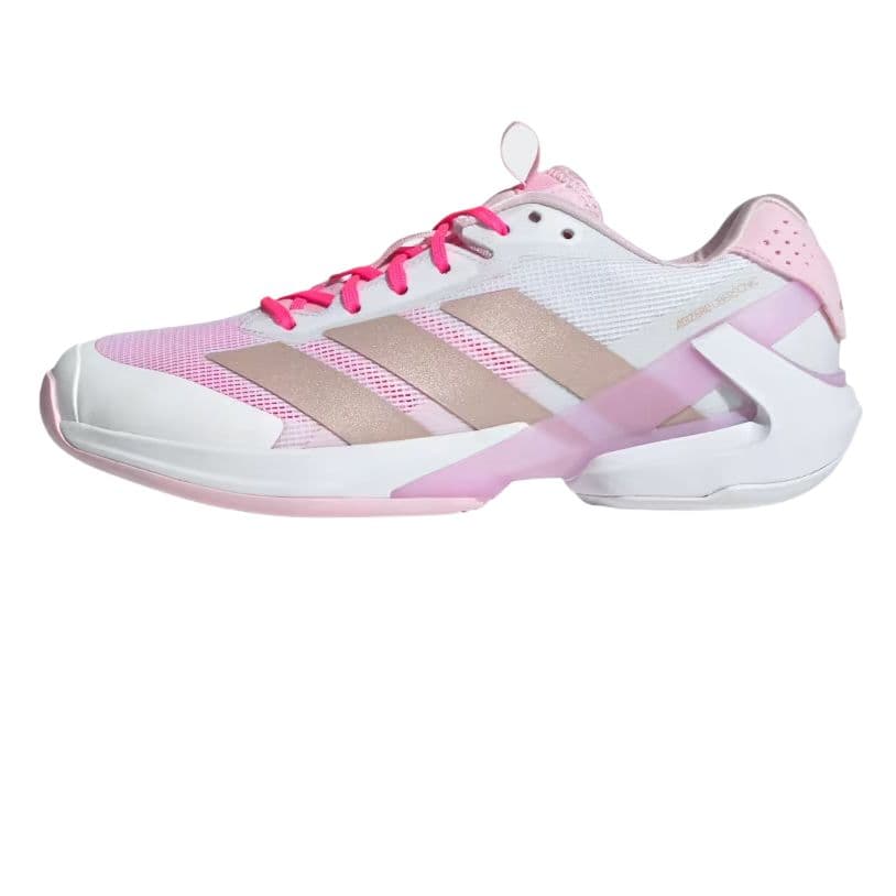 Кроссовки для тенниса Adidas Adizero Ubersonic 5 Устойчивые к истиранию Низкие теннисные кроссовки для женщин Розовые - изображение 1