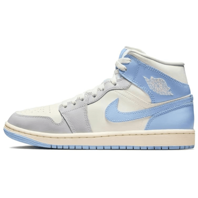 Ретро баскетбольные кроссовки Jordan Air Jordan 1 MID Топ Винтажные Баскетбольные Кроссовки Женские Mind Синий - изображение 1