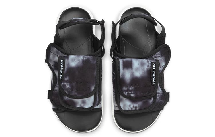 Сандалии с ремешком Air Jordan LS Slide Black White Tie-Dye - изображение 4