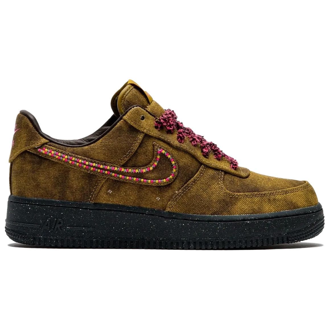 Кроссовки Nike Air Force 1 Скейтборд Кроссовки Мужские Коричнево-Желтые - изображение 2