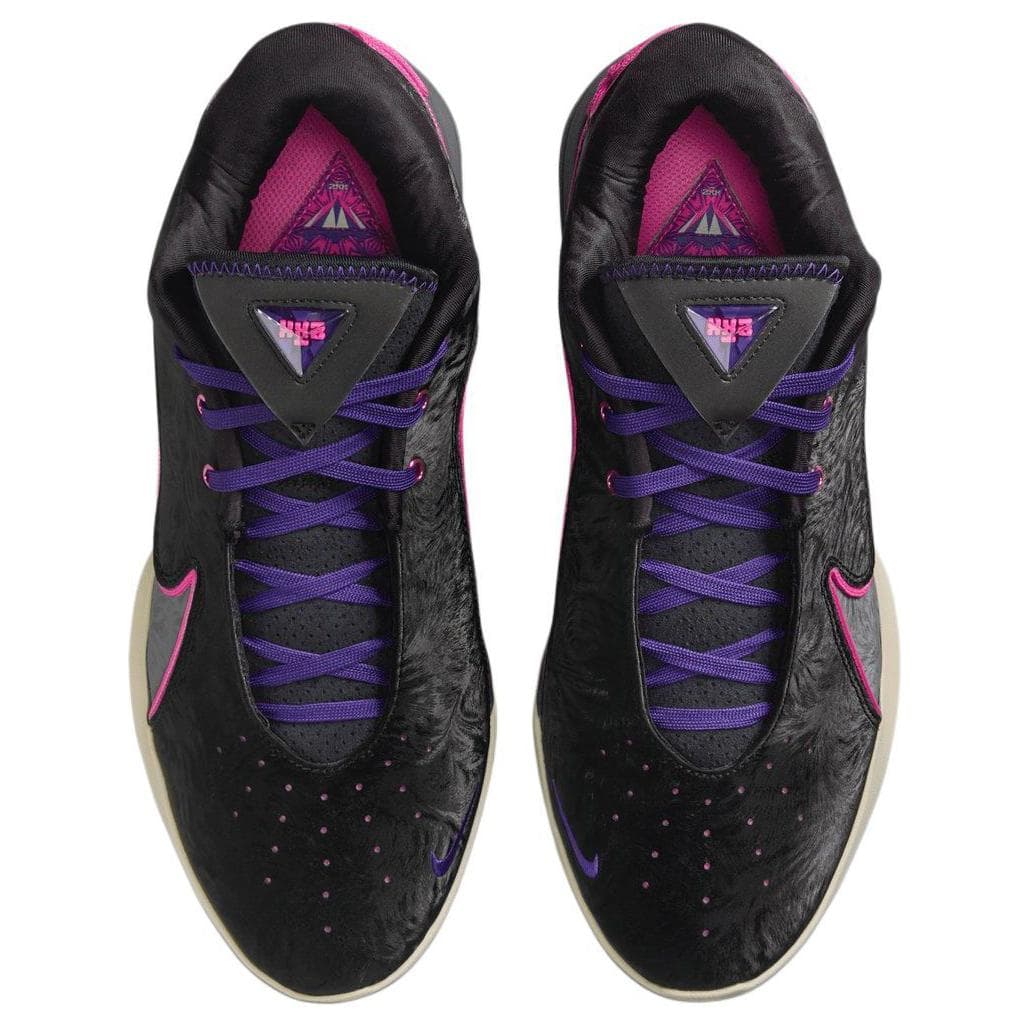 Кроссовки для баскетбола Nike LeBron 22 Противоскользящие Устойчивые к износу Низкие Баскетбольные кроссовки Мужские Черные Серые Фиолетовые - изображение 4