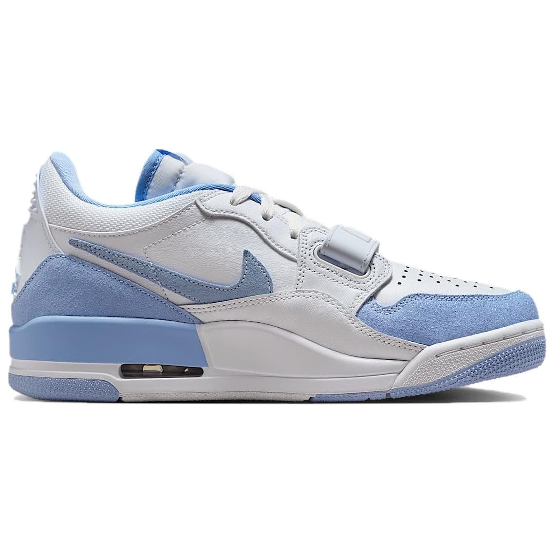 Ретро баскетбольные кроссовки Jordan Legacy 312 Low White Blue - изображение 2