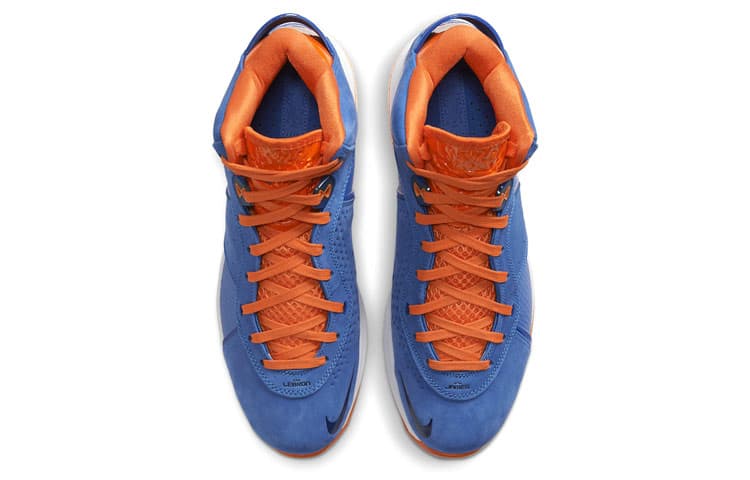 Кроссовки для баскетбола Nike Lebron 8 QS "Blue and Orange" - изображение 4