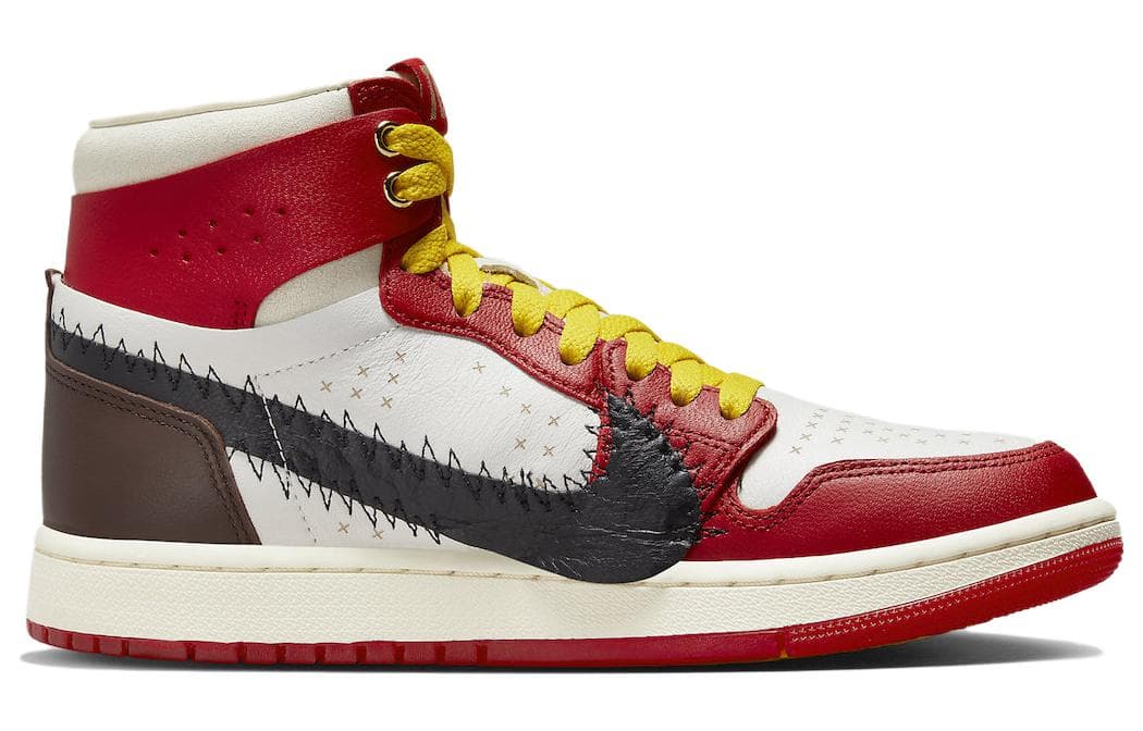 Ретро баскетбольные кроссовки Teyana Taylor x Air Jordan 1 "Rose in Harlem" — фото 2