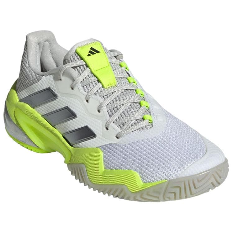 Кроссовки для тенниса Adidas Barricade 13 Амортизация Износостойкие Низкие Теннисные Кроссовки Женские Серый Зеленый - изображение 4