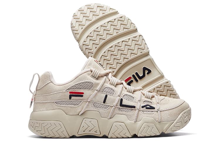 Ретро баскетбольные кроссовки FILA Barricade Low Oatmeal - изображение 5