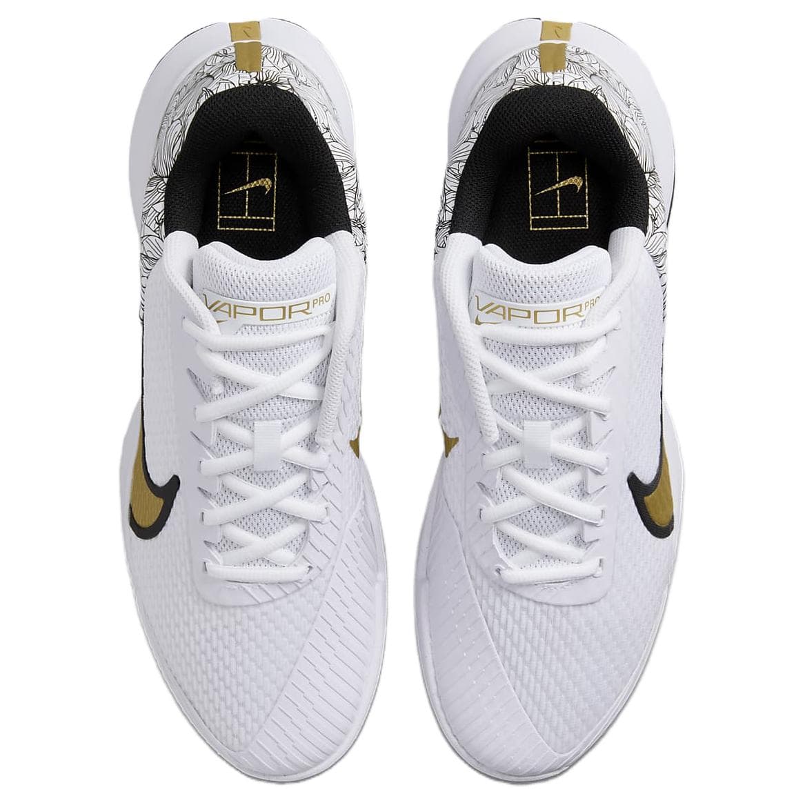 Кроссовки для тенниса Nike Court Vapor Abrasion Resistant Поддержка Низкие Кроссовки для Тениса Унисекс Белые - изображение 4