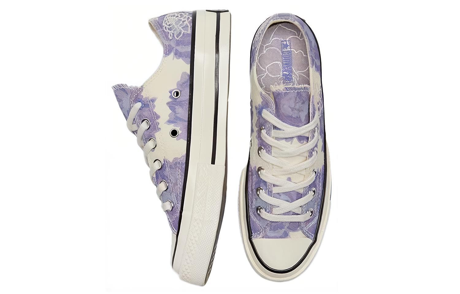 Кеды Converse Chuck Taylor All Star 1970s Floral Purple - изображение 4