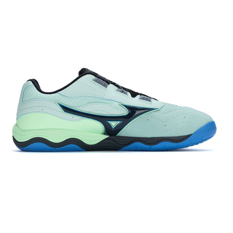 Кроссовки Mizuno Wave Medal Амортизация Противоскользящие Дышащие Низкие Кроссовки для тренировок Унисекс Призрачно-синий Зеленый - изображение 2
