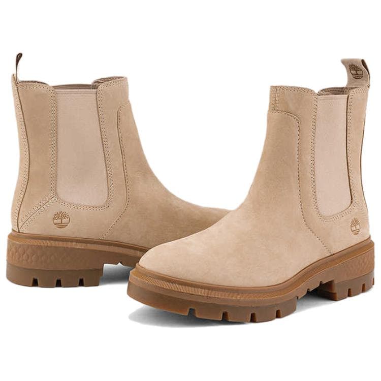 Ботинки челси Timberland Короткий Челси Женский Бежевый - изображение 4
