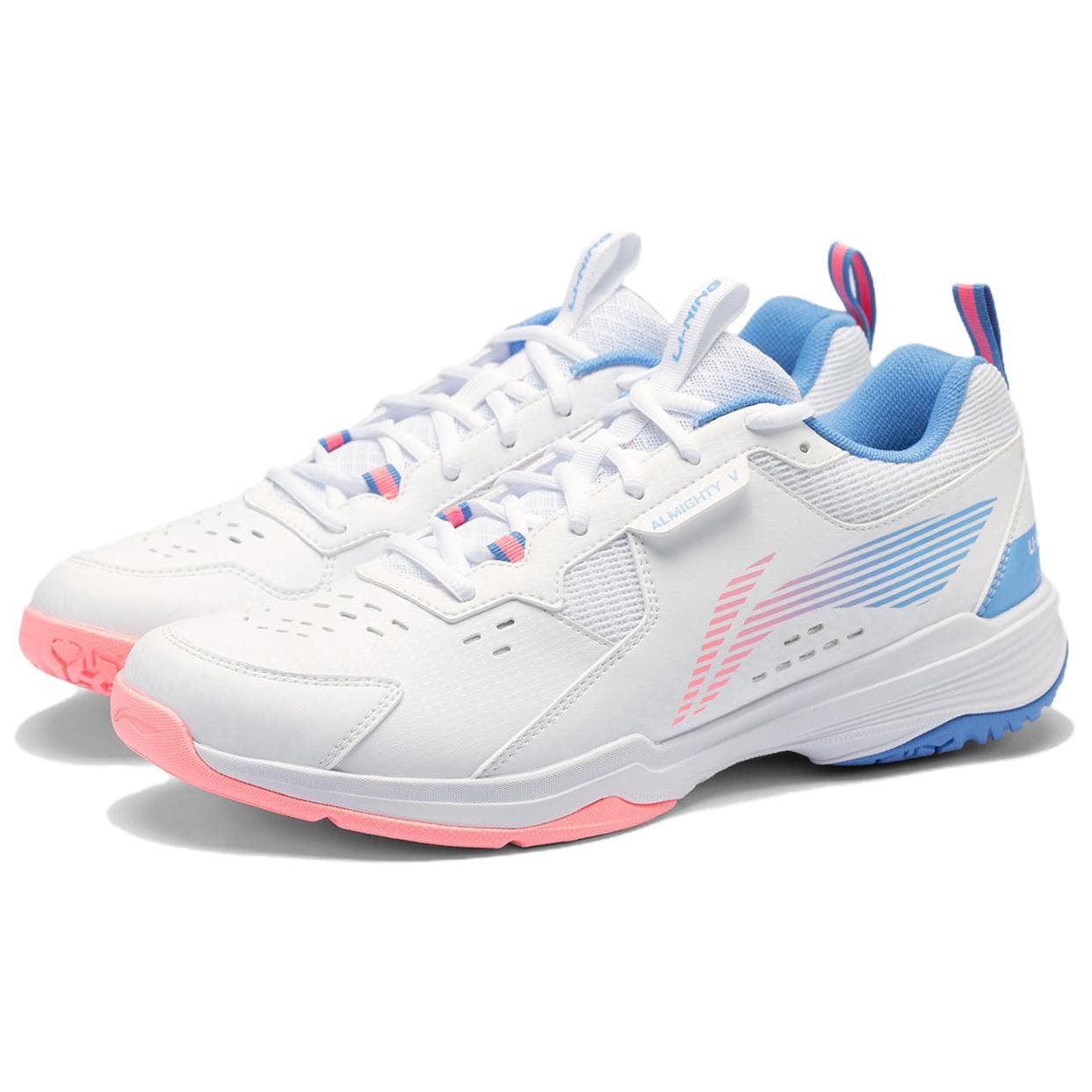Кроссовки для бадминтона Li-Ning Универсальные удобные дышащие износостойкие Лоу-топы Унисекс Белый розовый голубой - изображение 2