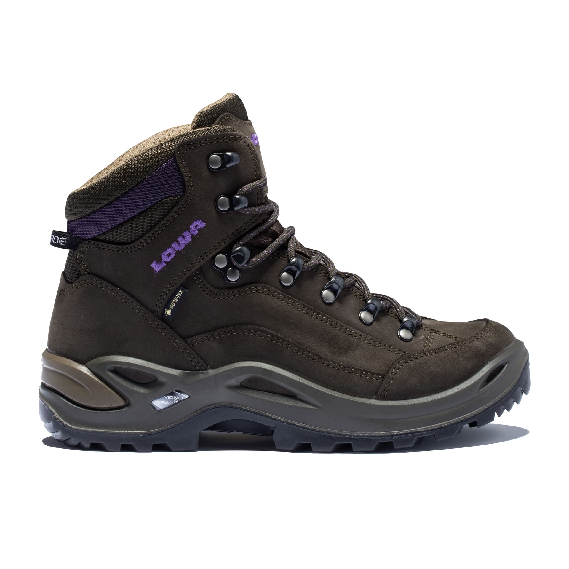 Кроссовки Lowa Renagade GTX The Скиталец MID Уличная обувь Женская Коричнево-фиолетовая - изображение 2