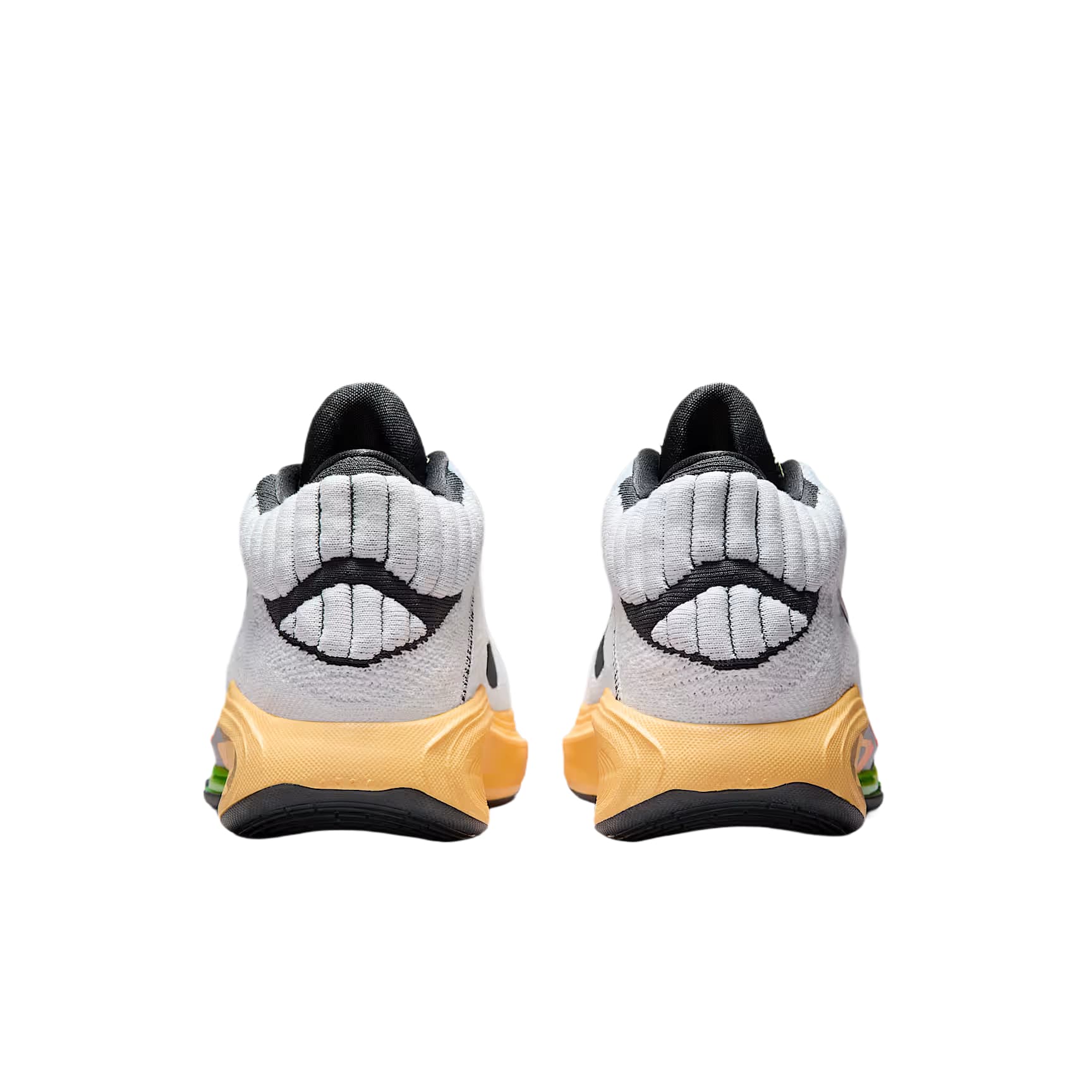Кроссовки для баскетбола NIKE GT Hustle 3 Устойчивые к истиранию MID Баскетбольные кроссовки Мужские Белый Оранжевый - изображение 4