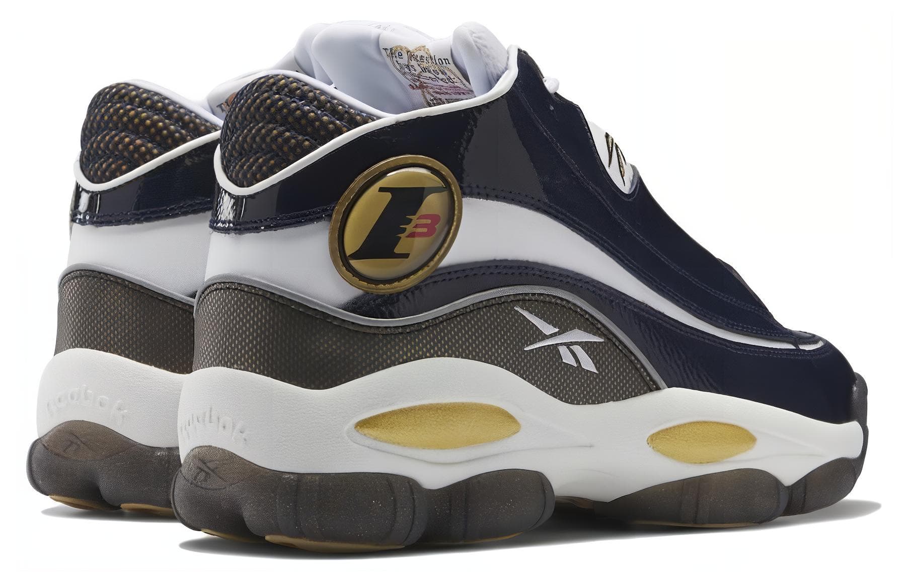 Ретро баскетбольные кроссовки Reebok Answer DMX Blue White - изображение 4