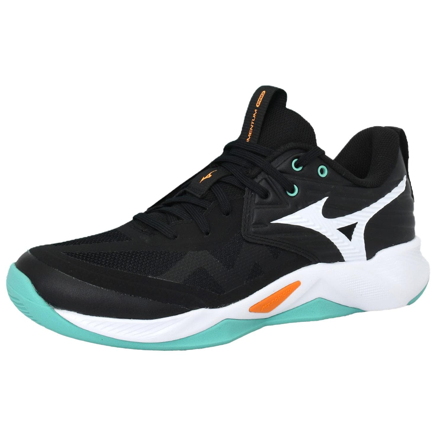 Кроссовки для спортзала Mizuno WAVE MOMENTUM PRO противоскользящие устойчивые к истиранию низкие унисекс тренировочные кроссовки черные - изображение 1