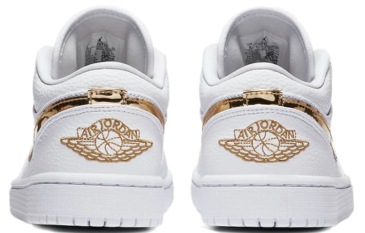 Ретро баскетбольные кроссовки Jordan Air Jordan 1 Low White Gold — фото 5