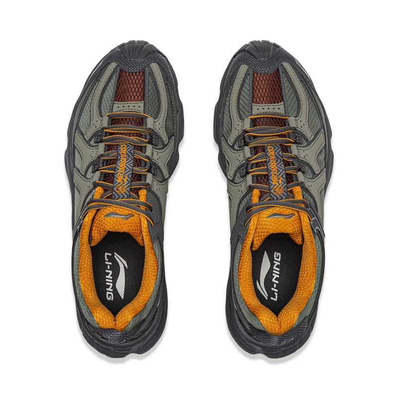 Кроссовки Li-Ning LINING Cloud На открытом воздухе CF Активный отдых Лоу-топы Походная обувь Унисекс Зеленый - изображение 4