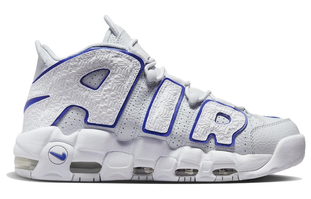 Кроссовки для баскетбола Nike Air More Uptempo White Blue - изображение 2