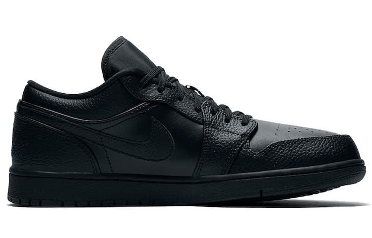 Ретро баскетбольные кроссовки Jordan Air Jordan 1 Low "Triple Black" — фото 2